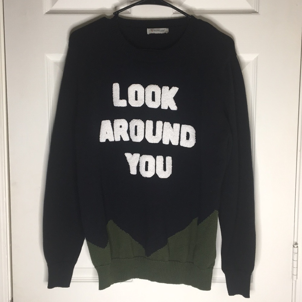 Moncler “Look Around You” Crewneck Sweatshirt